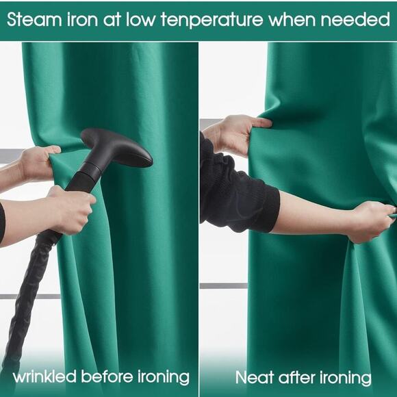 Blackout 2Panels Curtains Living Room Thermal Insulated Drapes Bedroom 42x63” - Picture 4 of 7